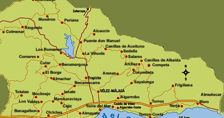 De 5 routes van de Axarquia